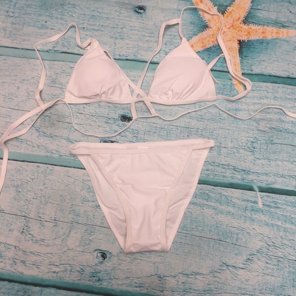 Criss Cross Front Bikini Swimsuit - Picture 4 of 5